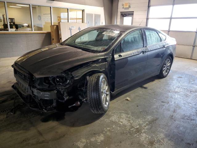 3FA6P0HD3HR347563 - 2017 FORD FUSION SE GRAY photo 1