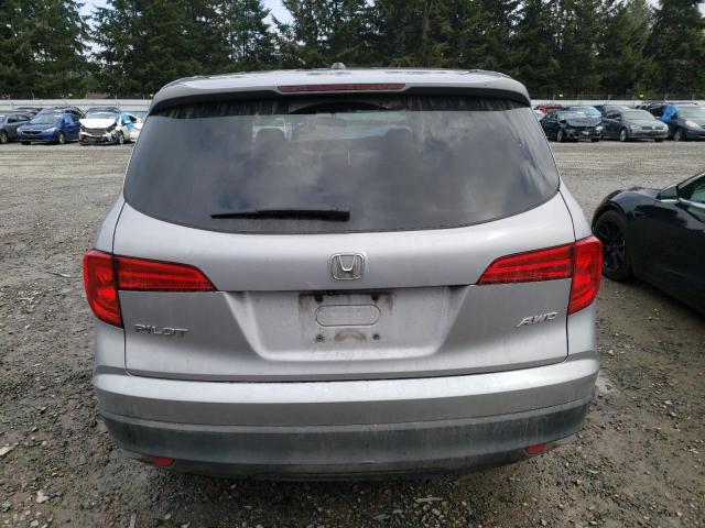 5FNYF6H55JB047984 - 2018 HONDA PILOT EXL SILVER photo 6