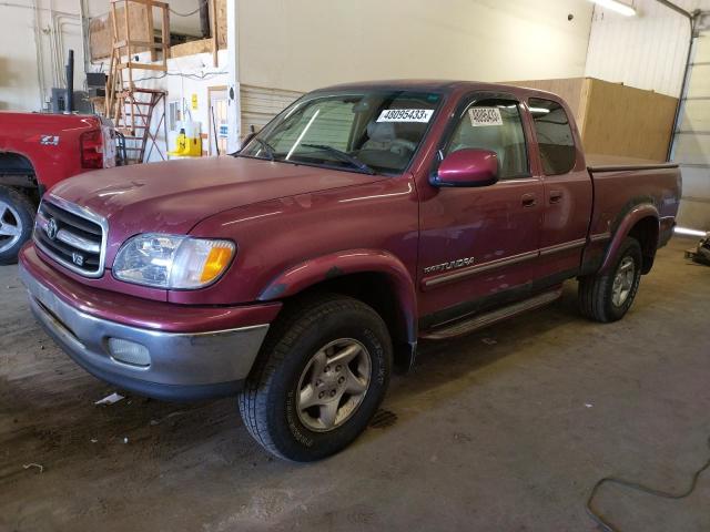 5TBBT4819YS018597 - 2000 TOYOTA TUNDRA ACCESS CAB LIMITED MAROON photo 1