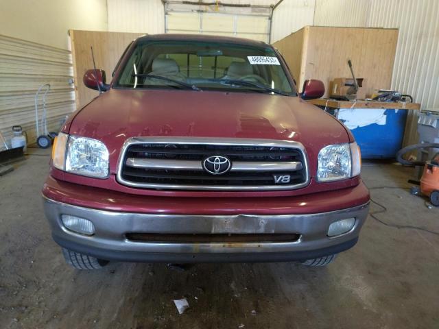 5TBBT4819YS018597 - 2000 TOYOTA TUNDRA ACCESS CAB LIMITED MAROON photo 5