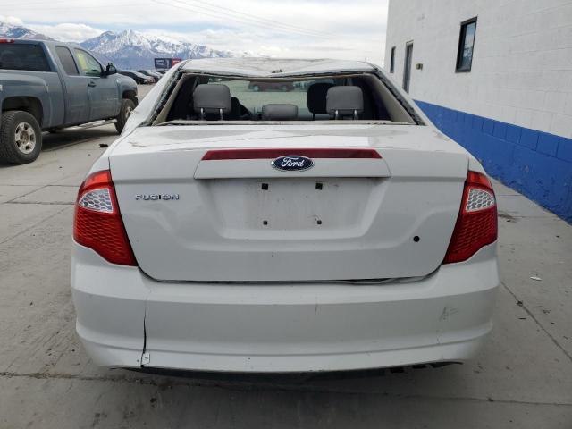 3FAHP0GA7CR350622 - 2012 FORD FUSION S WHITE photo 6