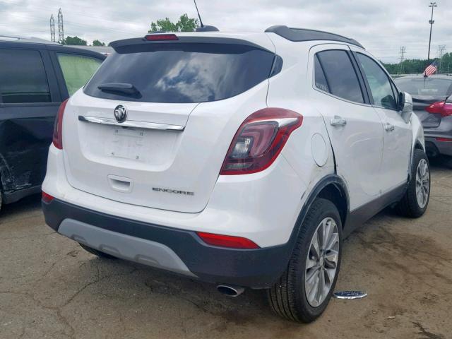 KL4CJASB0KB794465 - 2019 BUICK ENCORE PREFERRED WHITE photo 4