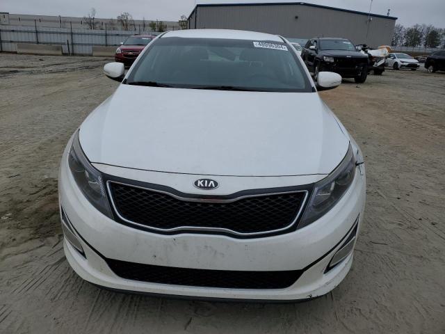 5XXGN4A70FG463427 - 2015 KIA OPTIMA EX WHITE photo 5