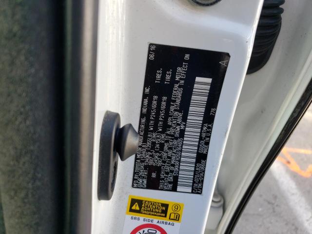 5TDKKRFH2GS164605 - 2016 TOYOTA HIGHLANDER XLE WHITE photo 13