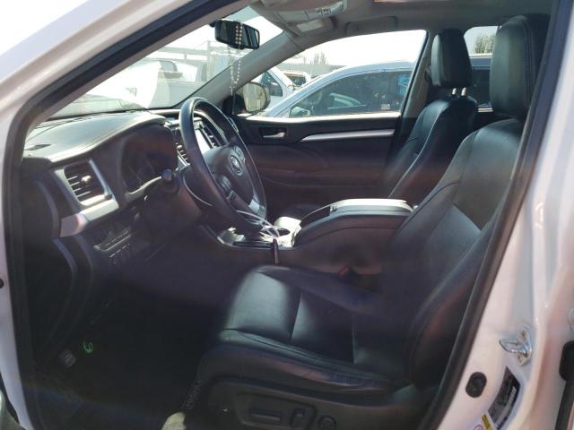5TDKKRFH2GS164605 - 2016 TOYOTA HIGHLANDER XLE WHITE photo 7