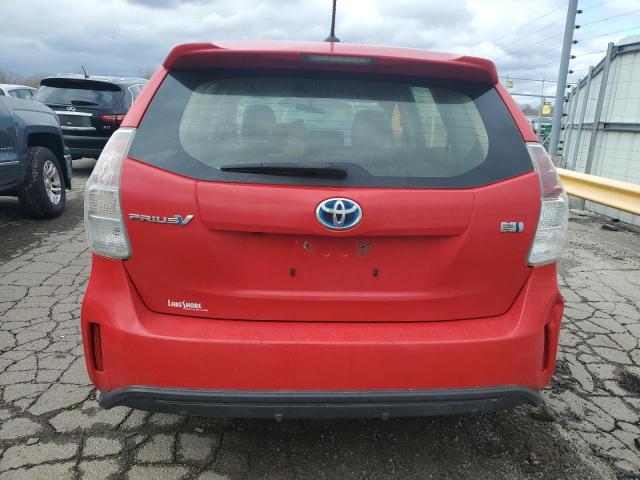 JTDZN3EU2GJ049579 - 2016 TOYOTA PRIUS V RED photo 6