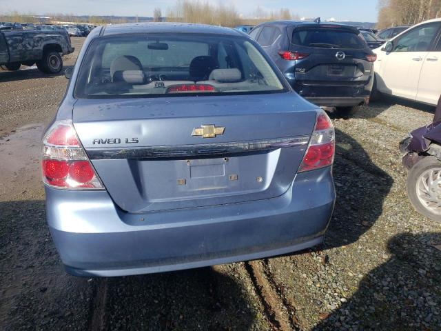 KL1TD56657B078600 - 2007 CHEVROLET AVEO BASE BLUE photo 6