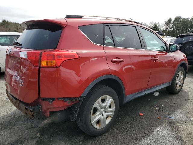 2T3BFREV6DW087291 - 2013 TOYOTA RAV4 LE RED photo 3