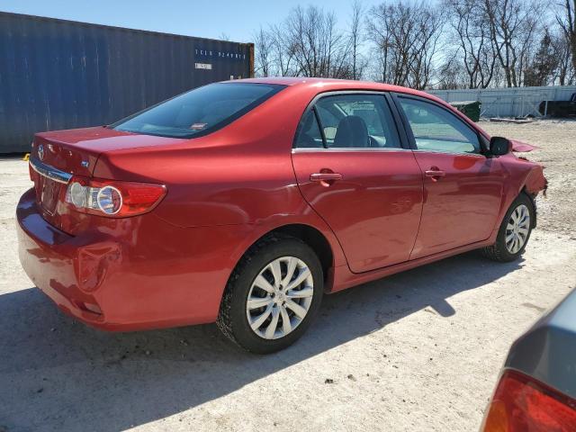 5YFBU4EEXDP159418 - 2013 TOYOTA COROLLA BASE RED photo 3