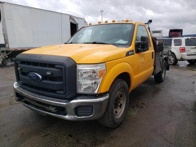 1FDRF3E68FEB95616 - 2015 FORD F350 SUPER DUTY YELLOW photo 1