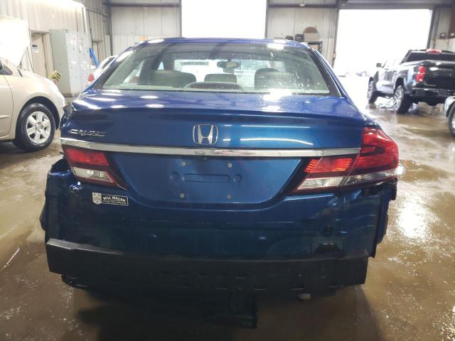 19XFB2F50DE014495 - 2013 HONDA CIVIC LX BLUE photo 6