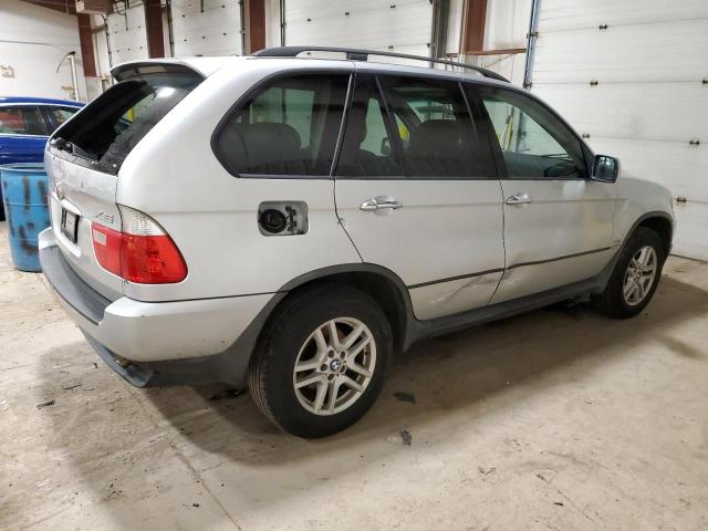 5UXFA13514LU41787 - 2004 BMW X5 3.0I SILVER photo 3