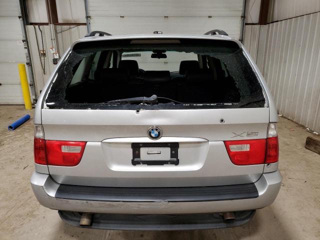 5UXFA13514LU41787 - 2004 BMW X5 3.0I SILVER photo 6