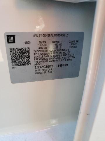 1G1ZG5ST1LF149499 - 2020 CHEVROLET MALIBU RS 白色 照片 13