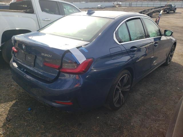 3MW5R7J05M8B52271 - 2021 BMW 330XI BLUE photo 3