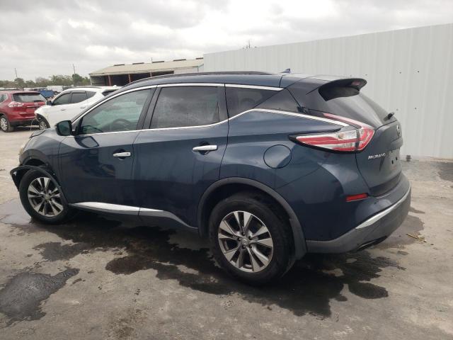 5N1AZ2MG9FN206129 - 2015 NISSAN MURANO S BLUE photo 2