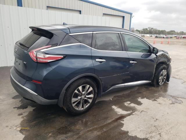 5N1AZ2MG9FN206129 - 2015 NISSAN MURANO S BLUE photo 3