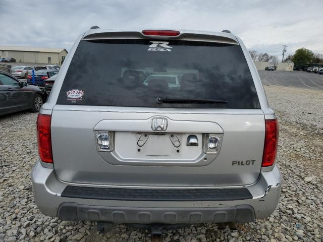 2HKYF18745H544553 - 2005 HONDA PILOT EXL SILVER photo 6