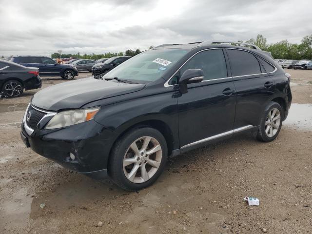 2T2ZK1BA7AC017264 - 2010 LEXUS RX 350 BLACK photo 1