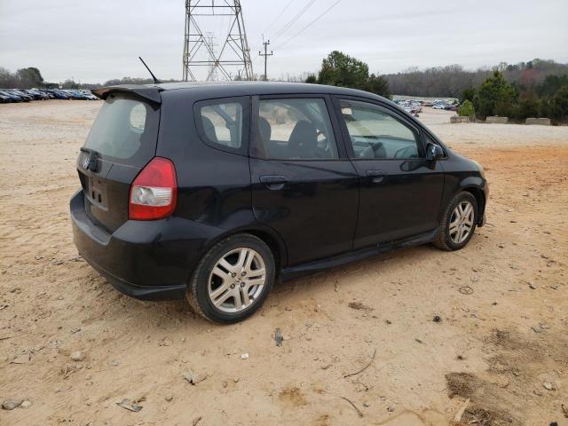 JHMGD38687S059159 - 2007 HONDA FIT S 黑色 照片 3