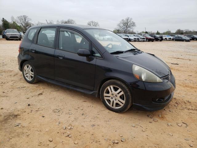 JHMGD38687S059159 - 2007 HONDA FIT S BLACK photo 4