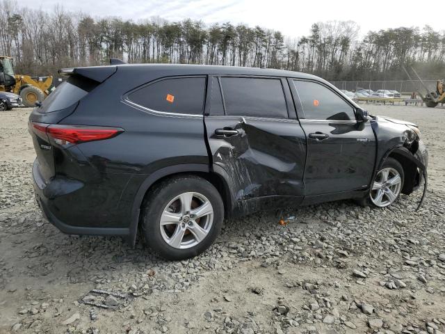 5TDBBRCH1MS536175 - 2021 TOYOTA HIGHLANDER HYBRID LE BLACK photo 3