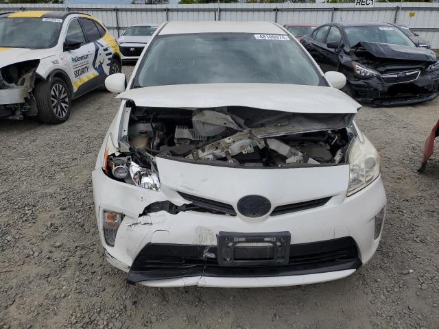 JTDKN3DU7E0359961 - 2014 TOYOTA PRIUS WHITE photo 5