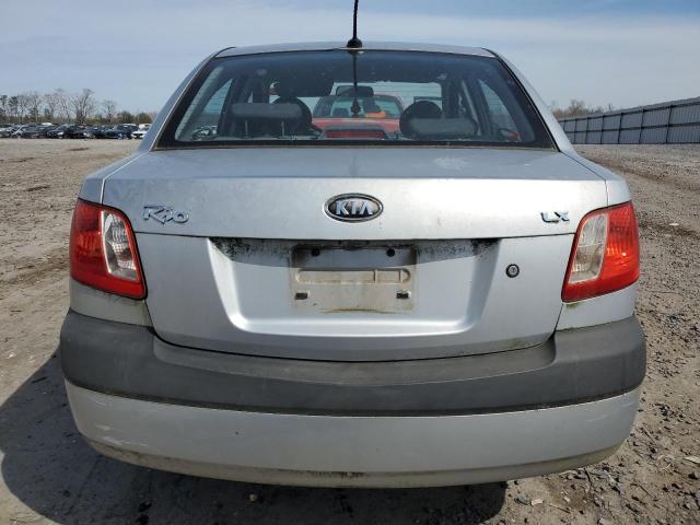 KNADE223396489460 - 2009 KIA RIO BASE SILVER photo 6