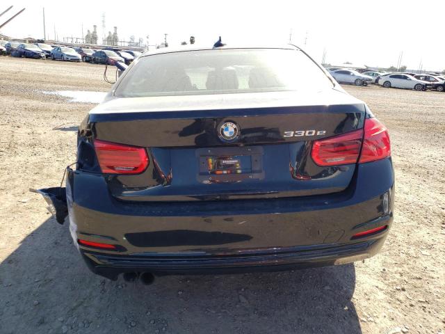 WBA8E1C55JA179971 - 2018 BMW 330E BLACK photo 6