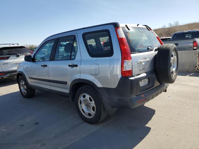 SHSRD78506U405783 - 2006 HONDA CR-V LX SILVER photo 2