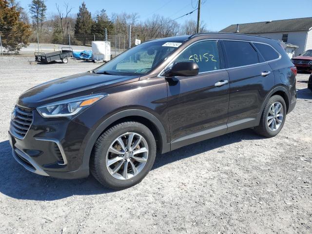 KM8SMDHF8HU191955 - 2017 HYUNDAI SANTA FE SE BROWN photo 1