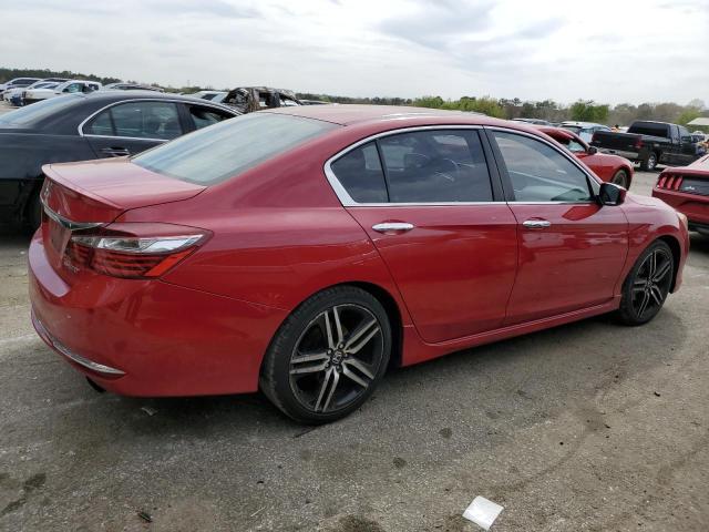 1HGCR2F51HA084029 - 2017 HONDA ACCORD SPORT RED photo 3