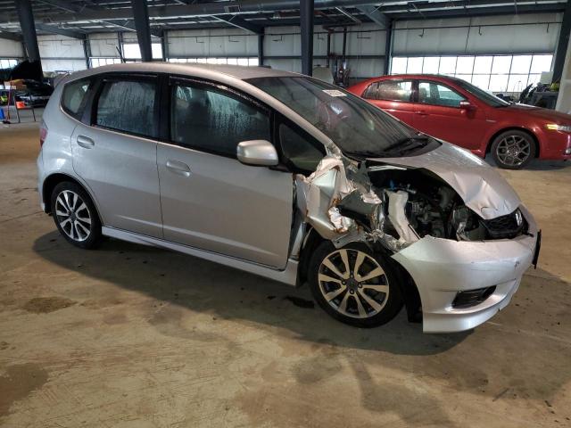 JHMGE8H52DC011017 - 2013 HONDA FIT SPORT SILVER photo 4