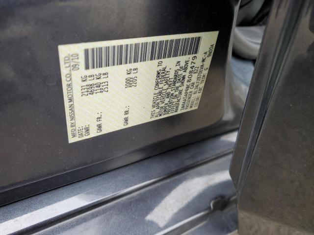 1N4AA5AP4BC808479 - 2011 NISSAN MAXIMA S GRAY photo 12