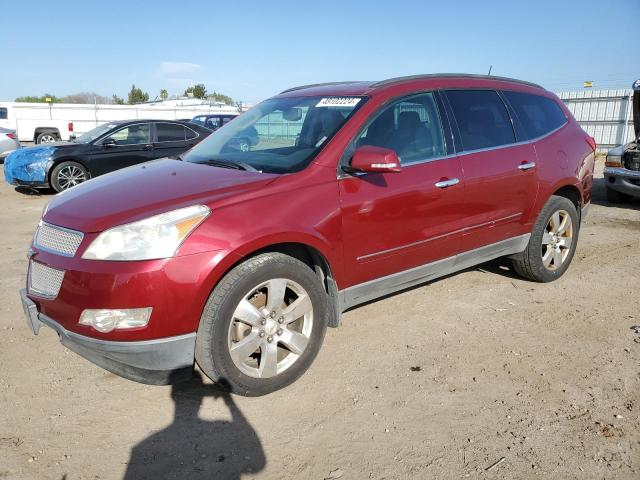 1GNKRLED7BJ294383 - 2011 CHEVROLET TRAVERSE LTZ RED photo 1