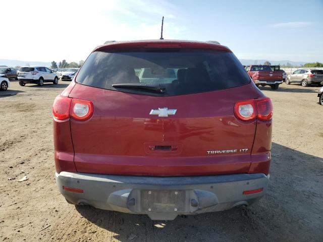 1GNKRLED7BJ294383 - 2011 CHEVROLET TRAVERSE LTZ RED photo 6