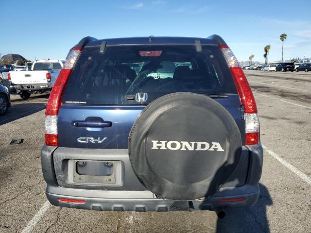 JHLRD78866C019936 - 2006 HONDA CR-V EX BLUE photo 6