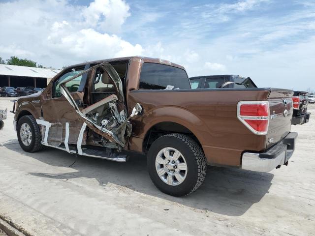 1FTFW1CT8CKD57665 - 2012 FORD F150 SUPERCREW BROWN photo 2
