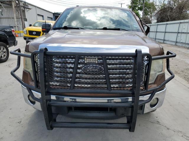 1FTFW1CT8CKD57665 - 2012 FORD F150 SUPERCREW BROWN photo 5