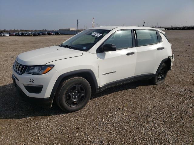 3C4NJCAB8JT425474 - 2018 JEEP COMPASS SPORT WHITE photo 1