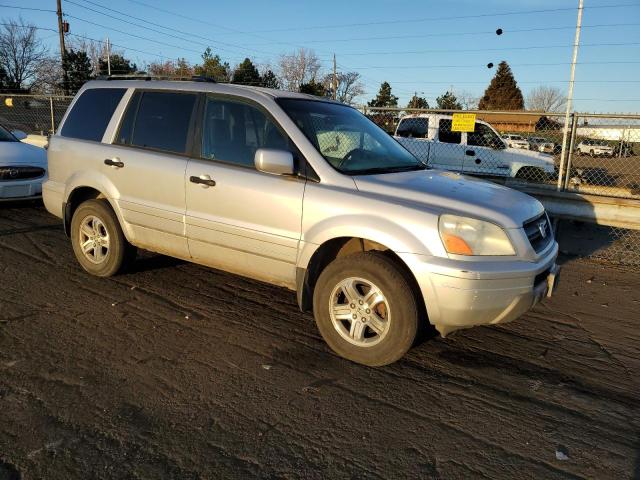 5FNYF18565B028479 - 2005 HONDA PILOT EXL SILVER photo 4