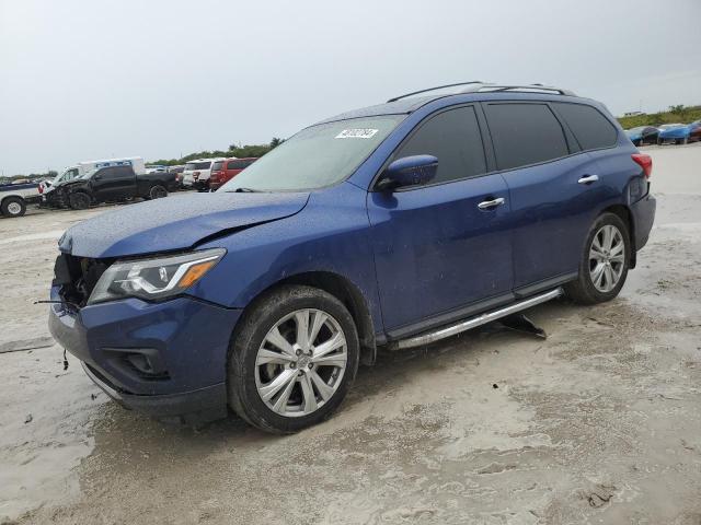 5N1DR2MN0JC632159 - 2018 NISSAN PATHFINDER S BLUE photo 1