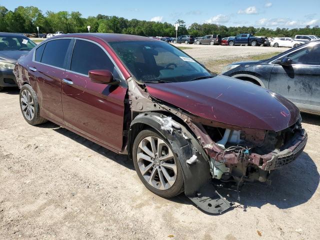 1HGCR2F58EA130595 - 2014 HONDA ACCORD SPORT BURGUNDY photo 4