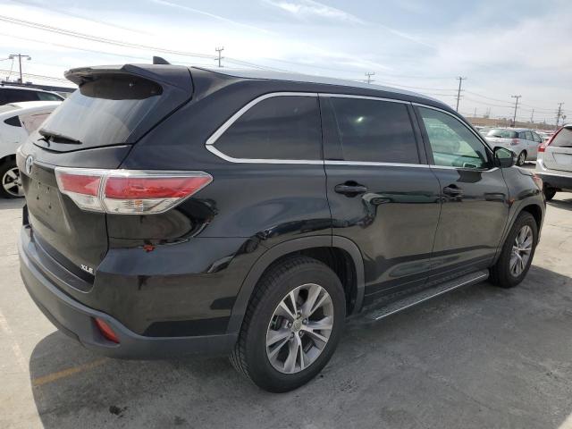 5TDKKRFH1FS076160 - 2015 TOYOTA HIGHLANDER XLE Սև լուսանկար 3