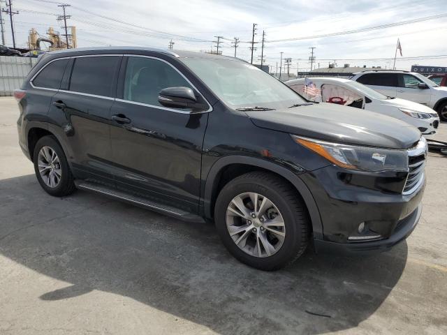 5TDKKRFH1FS076160 - 2015 TOYOTA HIGHLANDER XLE Սև լուսանկար 4