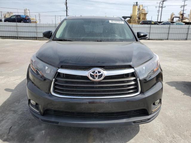 5TDKKRFH1FS076160 - 2015 TOYOTA HIGHLANDER XLE Սև լուսանկար 5