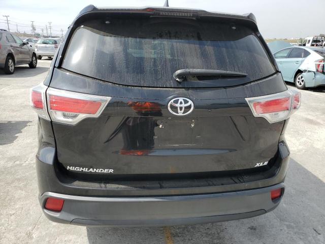 5TDKKRFH1FS076160 - 2015 TOYOTA HIGHLANDER XLE Սև լուսանկար 6
