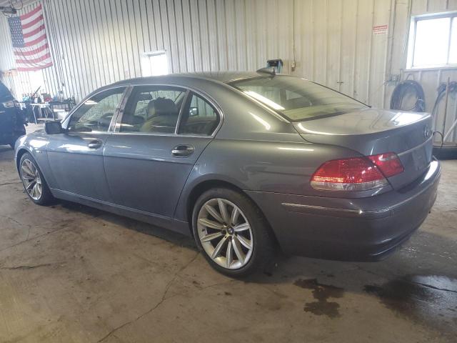 WBAHN83587DT65617 - 2007 BMW 750 BLUE photo 2