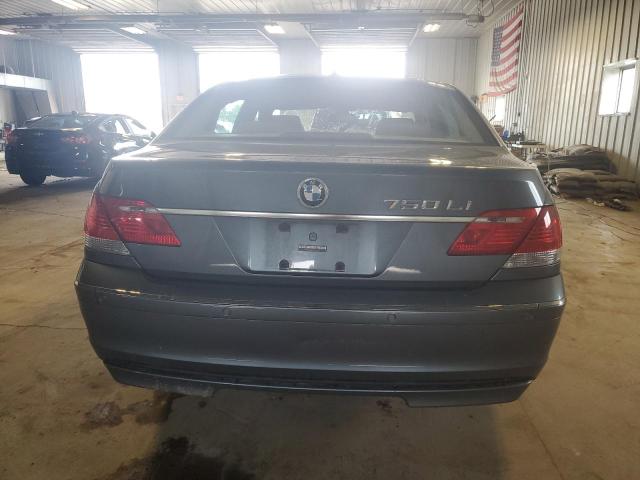 WBAHN83587DT65617 - 2007 BMW 750 BLUE photo 6