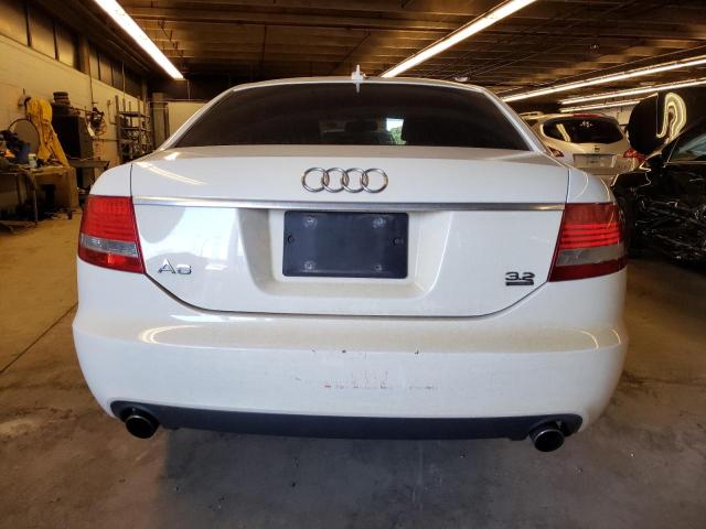 WAUDH74F26N138651 - 2006 AUDI A6 3.2 QUATTRO WHITE photo 6